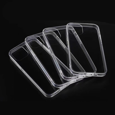 iPhone 14 PRO, mediumhårt transparent mobilskal