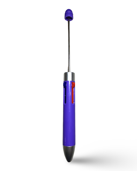 Pärla en penna, mörklila, multistift 4 färger, 2mm