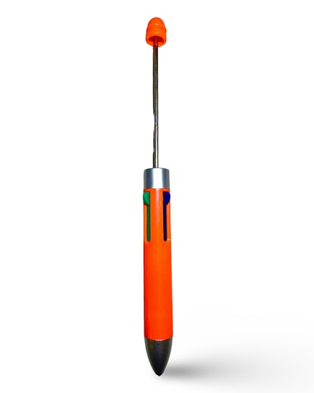 Pärla en penna, knallorange, multistift 4 färger, 2mm