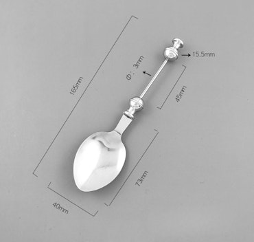 Pärla en matsked, rostfritt stål, 16.5cm (st)