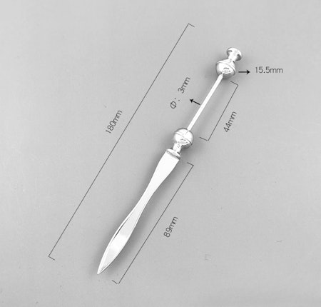 Pärla en brevöppnare, rostfritt stål, 18cm (st)