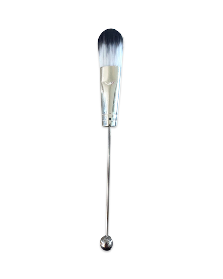 Platt foundationborste, pärlbara sminkborste (16.5cm)