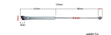 Sned sminkborste för att pärla (15,3cm)
