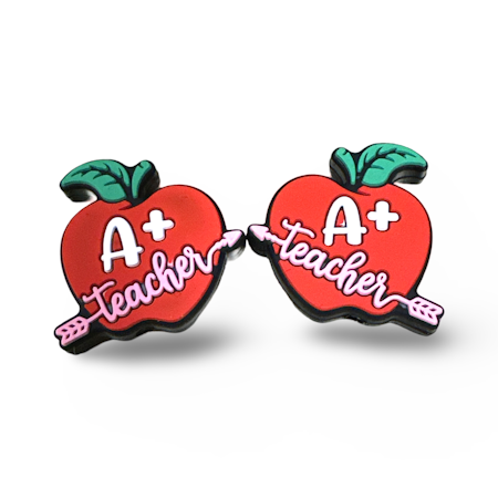 Teacher A+ äpple i silikon, tvättbar, fri från BPA, 30x28mm (st)