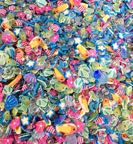 Strössel av polymerlera, ocean delight (10g)