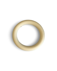 Silikonring, beige, pärlram, bitring, tvättbar, fri från BPA, 65mm (st)