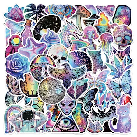 New Age mix, Klistermärken av vinyl (10st)