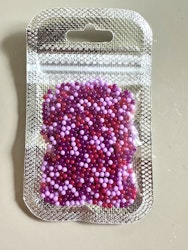 Pärlor utan hål, 2mm, purple pop, 5g, caviar beads (1000st)