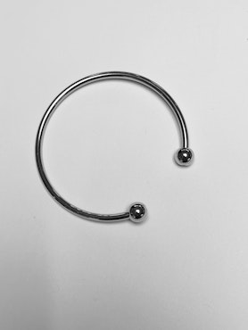 Bangle för att dekorera till armband, silver, 65mn (st)