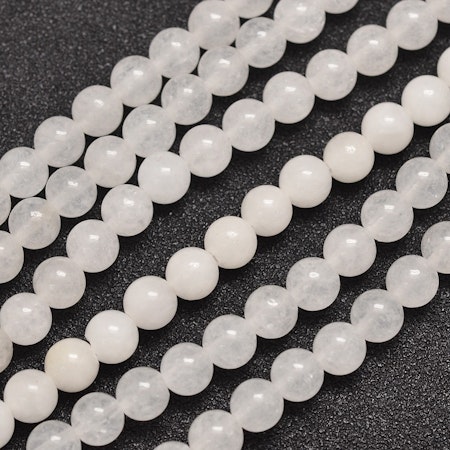 Sträng naturlig malaysisk jade, 6mm (64st)