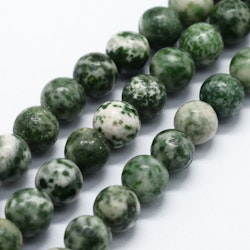 Sträng, äkta green spot jasper, 6mm (63st)