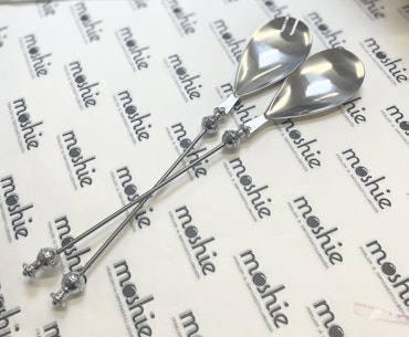 Pärla Stora salladsbestick, rostfritt stål, 28,7cm (2st)