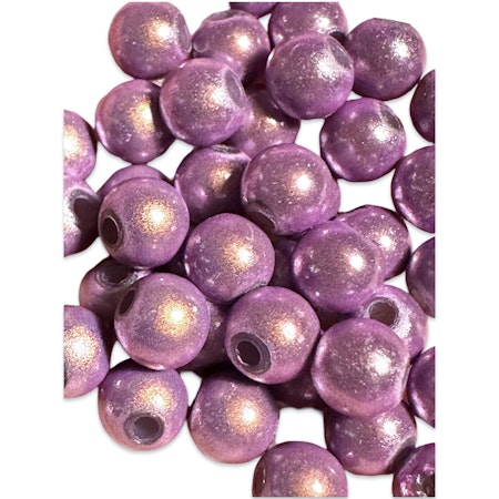 Lila reflexpärlor, mirakelpärlor, 8mm (30st)