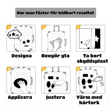 Cool kattmix, Klistermärken av vinyl (10st)