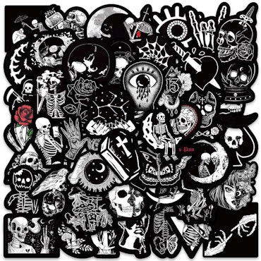 Black Goth mix, Klistermärken av vinyl (10st)
