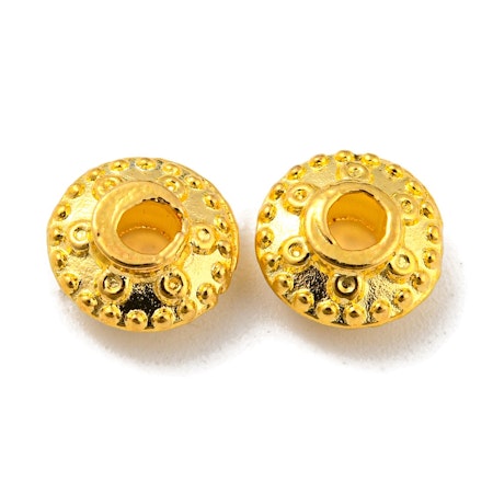 Rondeller av guldfärgad blandmetall, 8x4.5mm (20st)