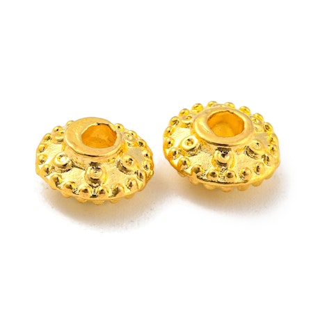 Rondeller av guldfärgad blandmetall, 8x4.5mm (20st)