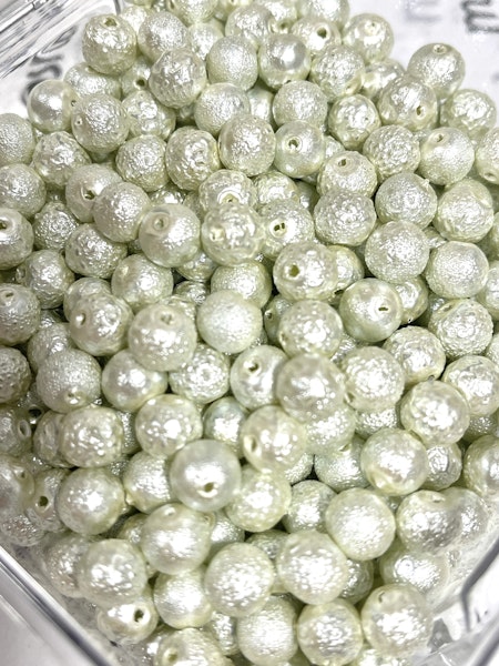 Dagg glaspärlor, 8mm, deluxe, pearlight (50st)