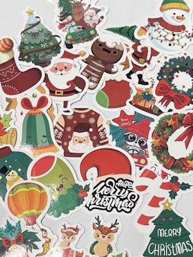 Julmix, Klistermärken av vinyl (10st)