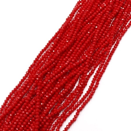 Slipade deluxe glasrondeller, 4x3mm, christmas (145st)
