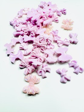 Blandade rosetter, rosa, nailart (50st)