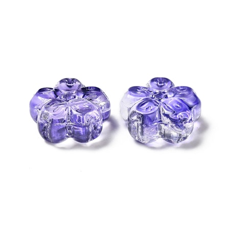 Blommor av glas, mix, 13mm (20st)