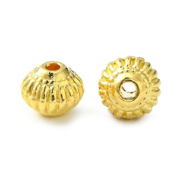 Rundade biconer nickelfria guld 8x6,5 mm (20st)