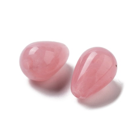Droppar av akryl, pale violet red, 15,5x10mm (20st)