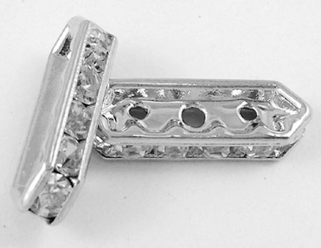 Middle east rhinestones multistrand platinum 16 mm (5st)