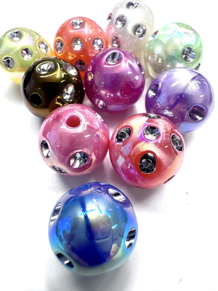 Oljeskimmer med bling, 16mm (10st)