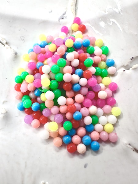 Pärlor utan hål, 2mm, happy, 5g, caviar beads (1000st)