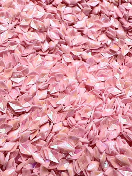 Burk med rosa strössel, nailart, ruter, 4mm (20ml)