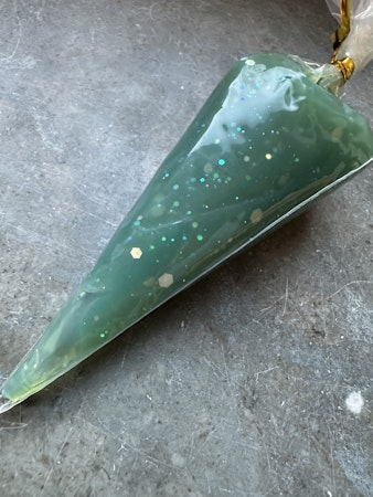 Jelly glitter, flufflim, green teal, 50ml, decoden, cream glue
