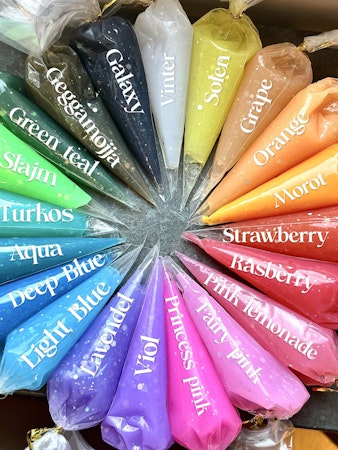Jelly glitter, flufflim, green teal, 50ml, decoden, cream glue