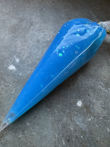 Jelly glitter, flufflim, deep blue, 50ml, decoden, cream glue