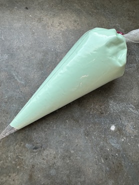 Matt flufflim, mint, 100ml, decoden, cream glue
