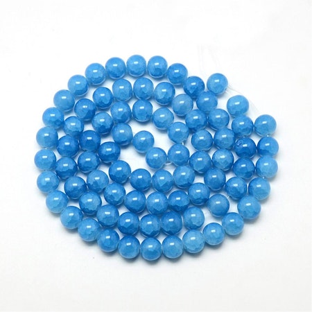 Sträng Dovt krackelerade Im so Kaj Blå, 8mm (100st)