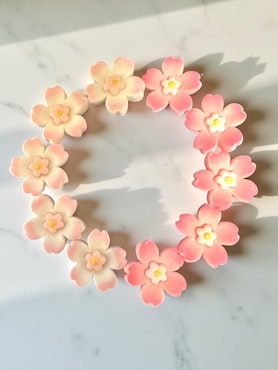 Sakura, söta blommiga flatbacks, 15mm (10st)