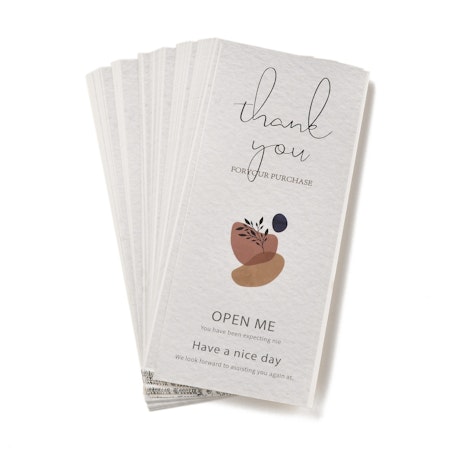 Paketförslutare, thank you for your purchase, 156x65mm (10st)