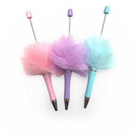 Pärla pennor, fluffy unicorn mix (3st)