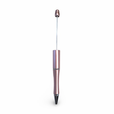 Pärla en penna, ljus mauve metallic bas, DIY