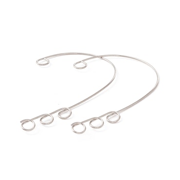 Ear cuff, wrap around, behövs inte hål, rostfritt stål (4st)