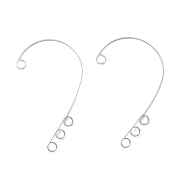 Ear cuff, wrap around, behövs inte hål, rostfritt stål (4st)
