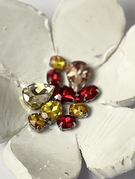 Multistrand rhinestones, eldmix (10st)