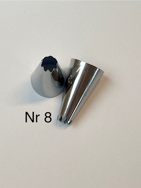 Tyll i rostfritt stål, Nr8 (st)