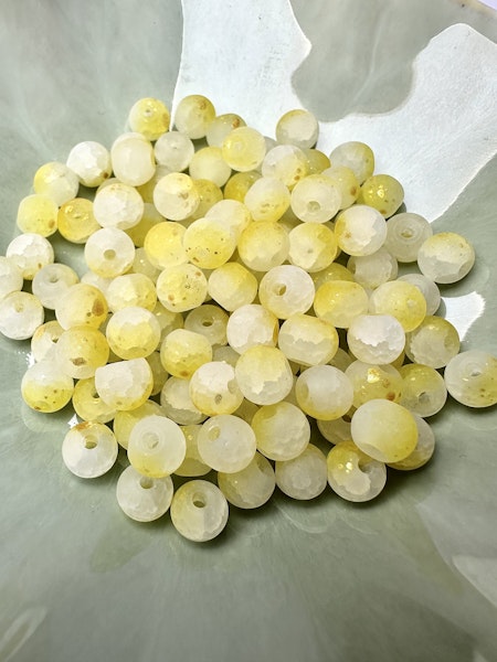 Glaspärlor, universe lemon, 6mm (100st)