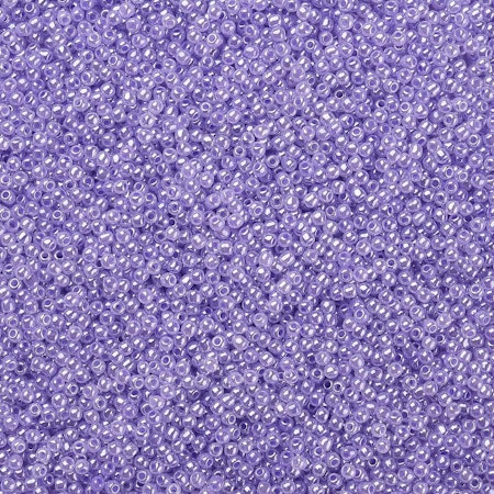 Seed beads av glas, skimrande lila 12/0 klass A, jämna, 2x1.5mm (20g)