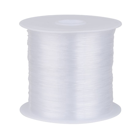 20 meter rulle med 0,5mm transparent stum fiskelina av nylon.