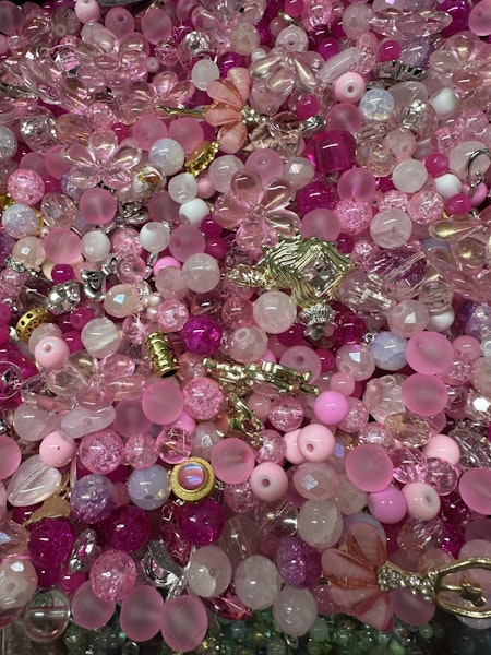 Deluxemix. Glaspärlor & bling. Pink Haze 2.0 (50g)