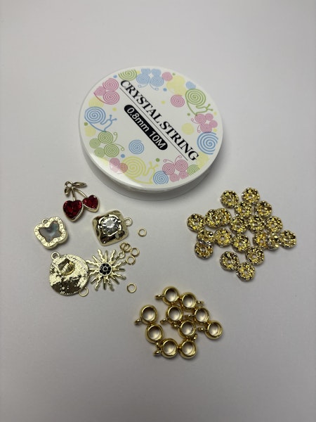 Skapa ditt eget armband kit, Guld